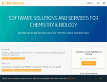 Tablet Screenshot of chemaxon.com